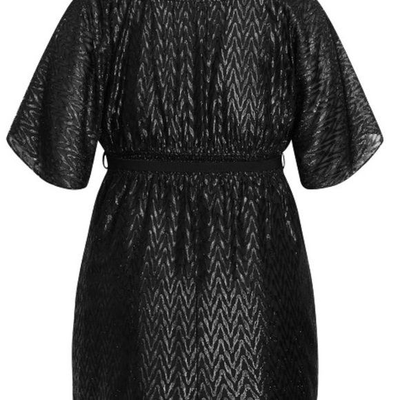 City Chic Demi Black Dress XL/22 - Picture 4 of 4